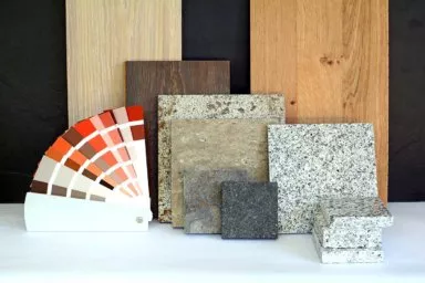 Eine Auswahl verschiedener Bodenbeläge