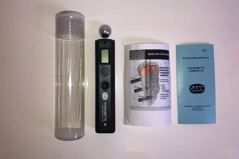 Die GANN HYDROMETTE Compact B mit praktischer Verpackung, Anleitung und 9V-Batterie im Test
